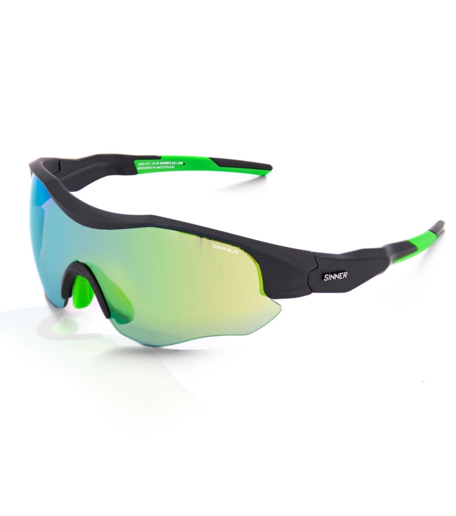 Sinner Sinner Triple IIzonnebril mt black-sintrast cycling SISU-873-10-58 Mt Black-Sintrast Cycling Sinner wintersport accessoires SISU-873-10-58 licht grijs bij Leerentveldvrijetijd.nl