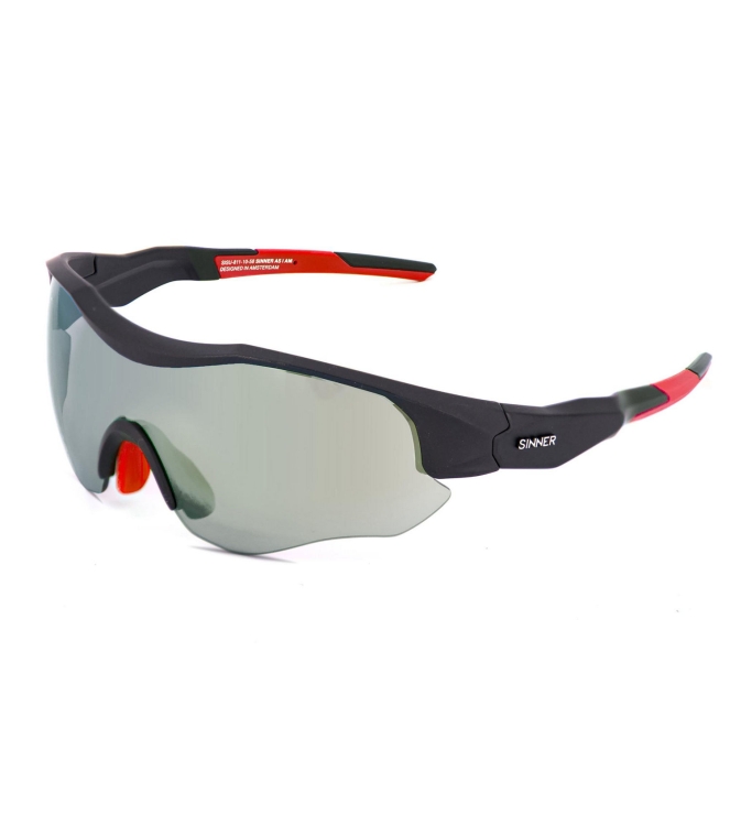 Sinner Sinner Triple IIzonnebril gry red-sintrast golf opt SISU-884-20-03 Gry Red-Sintrast Golf Opt Sinner wintersport accessoires SISU-884-20-03 lichtblauw bij Leerentveldvrijetijd.nl