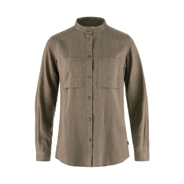 Fjällräven Ovik Hemp Shirt LS W Suede Brown F14600149