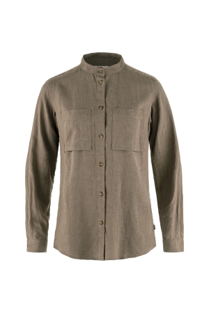 Fjällräven Fjällräven Ovik Hemp Shirt LS W Suede Brown Fjällräven Fjällräven Ovik Hemp Shirt LS W Suede Brown