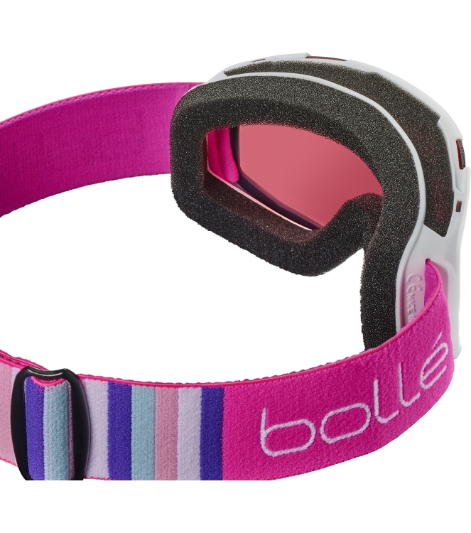 Bolle Bolle Rocket Vermillon Cat 2 white & pink matte BG1070 White & Pink Matte Bolle wintersport accessoires BG1070 roze bij Leerentveldvrijetijd.nl
